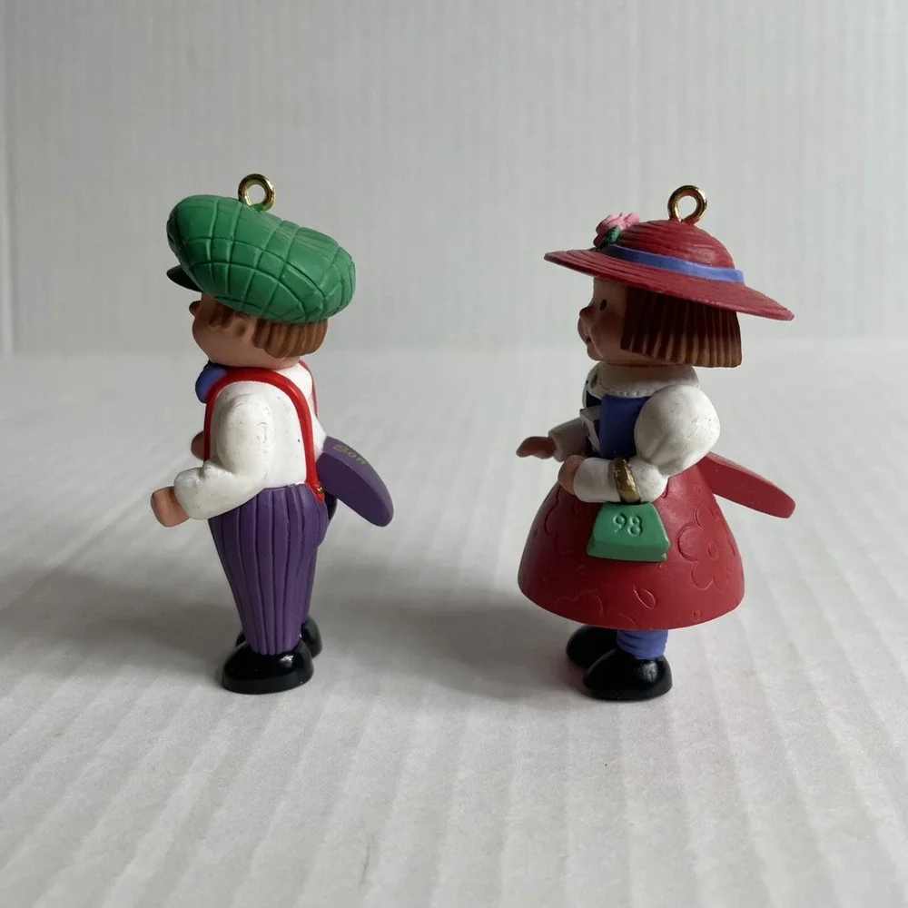 Vintage Hallmark Keepsake 1998 Son And Daughter Nutcracker Christmas Ornaments